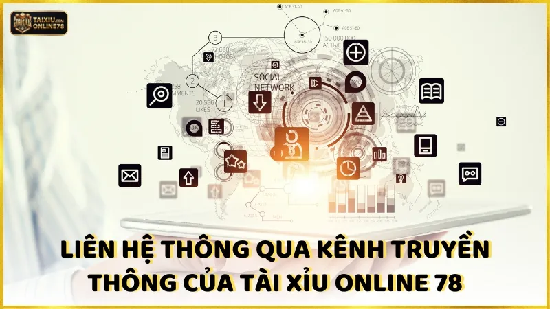 Liên hệ thông qua kênh truyền thông của Tài xỉu online 78